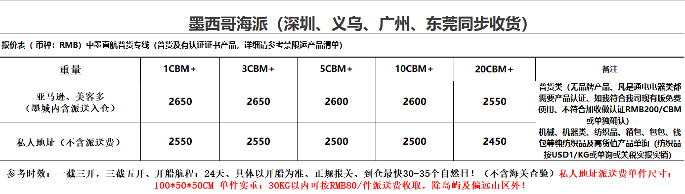 深圳到墨西哥海運(yùn)專線多少錢 深圳到墨西哥海運(yùn)專線多少錢